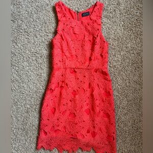 ASTR the label coral cutout mini dress